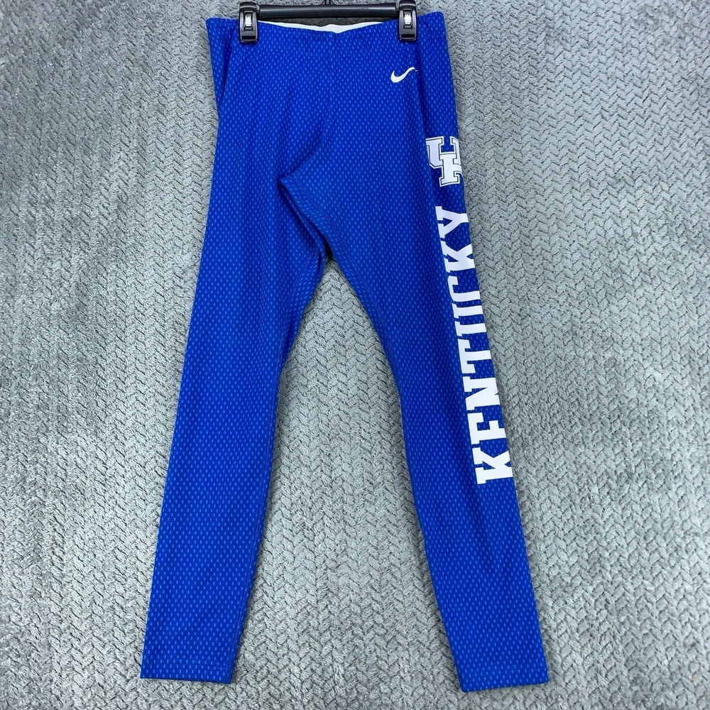 Nike Leggings Women's M Blue Athleisure Organic Cotton Blend Kentucky‎ Wildcats
